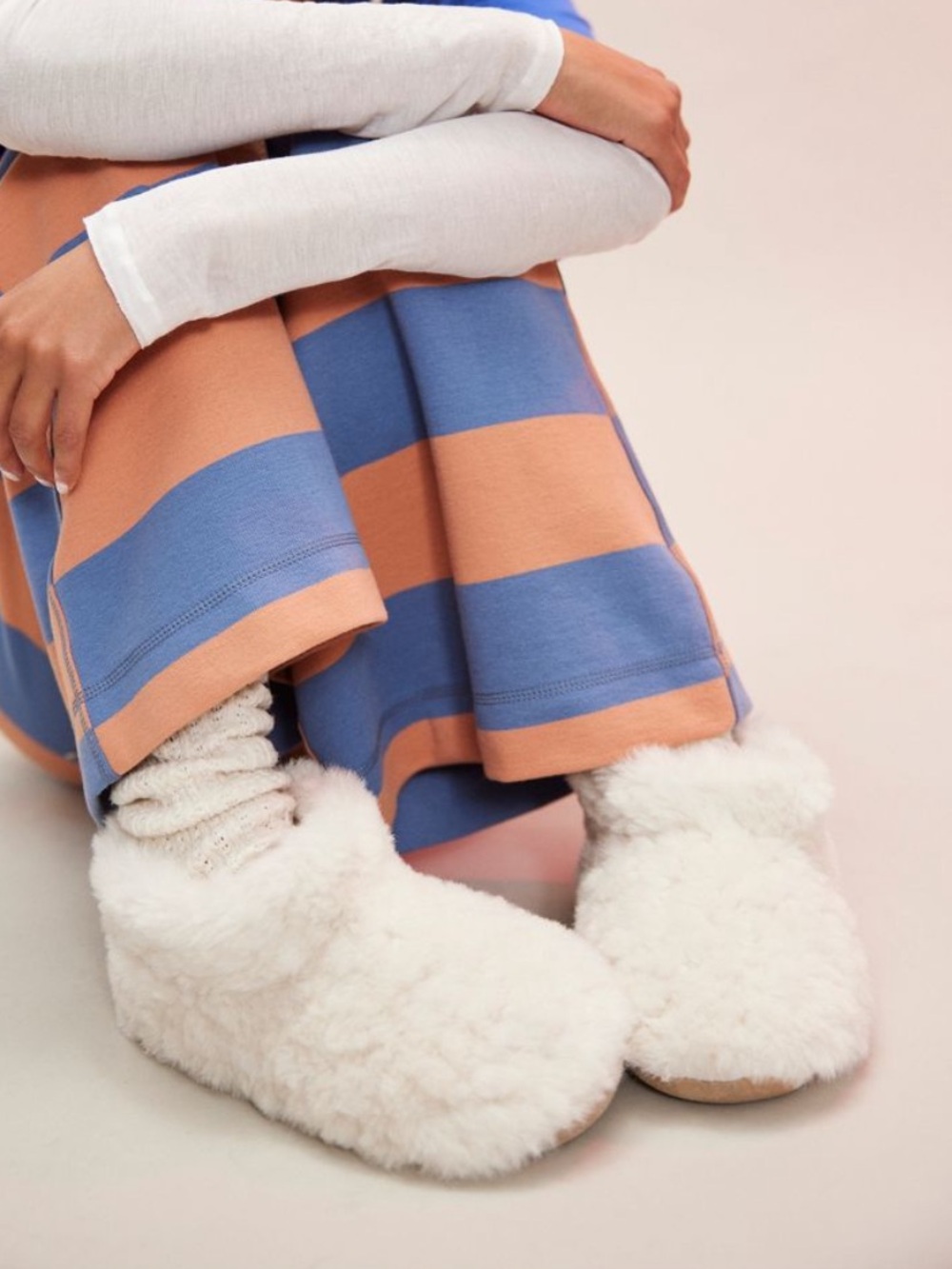 Free People My Favorite Faux Fur Slipper Socks